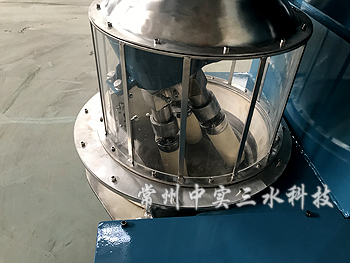 SQYM400型氣動(dòng)升降陶瓷研缽式研磨機(jī)局部細(xì)節(jié)圖